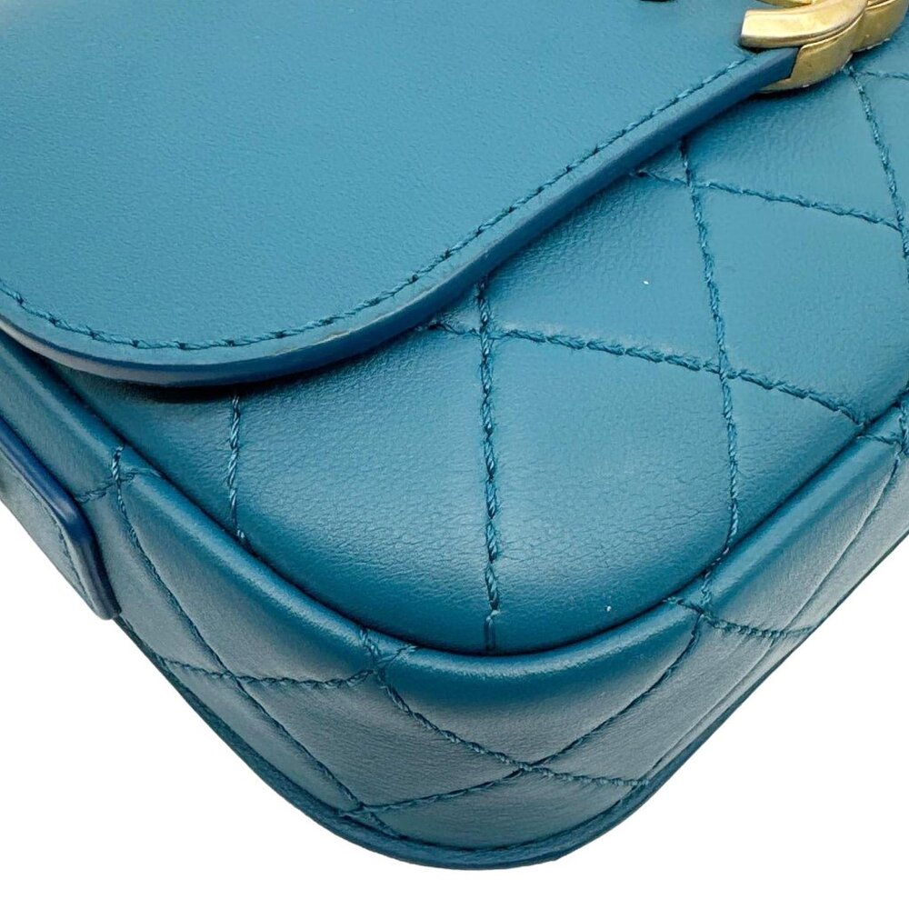 Chanel  Multi Pouching Flap With Coin Purse Quilted Calfskin Leather Crossbody B - Picture 9 of 12